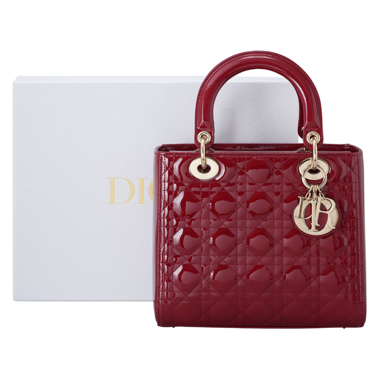CHRISTIAN DIOR(USED)크리스찬디올 페이던트 레이디디올 미듐